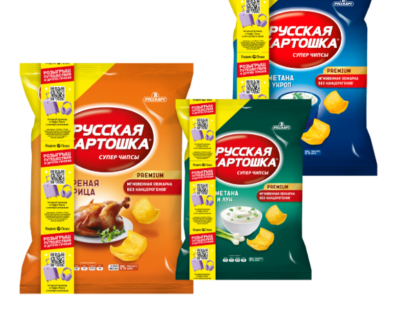 Месячный запас чипсов «Русская картошка»